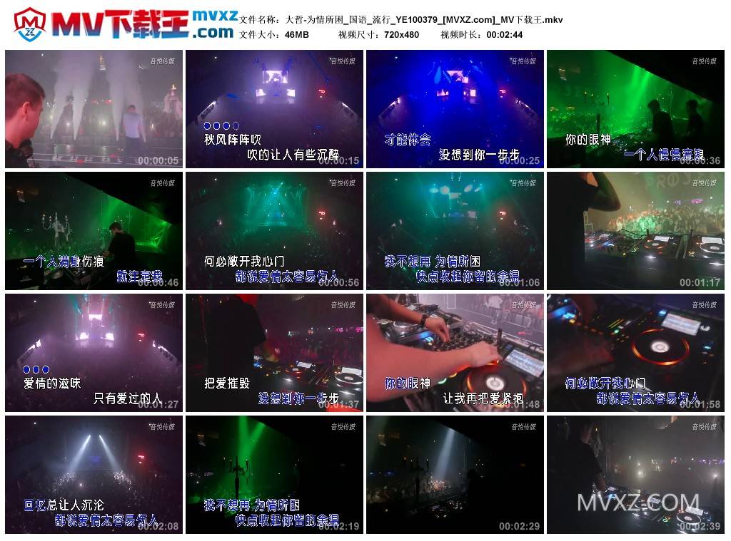 大哲-为情所困_国语_流行_YE100379